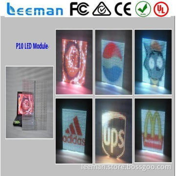 super-thin and bright advertising glass led screen display p6show in incheon asian games